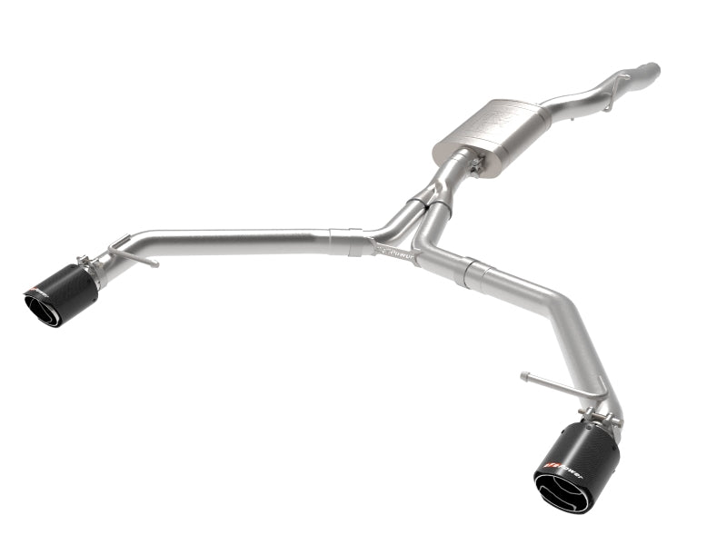 AFE 49-36437-C orce-Xp 13-16 fits Audi Allroad L4 SS Axle-Back Exhaust w/ Carbo