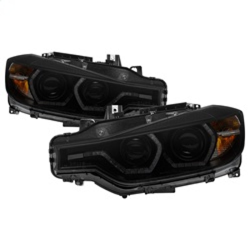 Spyder 5085047 fits BMW 12-14 F30 3 Series 4DR Projector Headlights - LED DRL -
