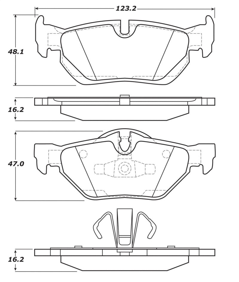 Stoptech 308.1267 StopTech Street Touring Brake Pads