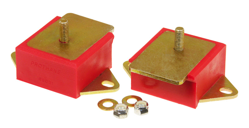 Prothane 1-501 fits Jeep 72-86 CJ 6cyl Motor Mounts - Red