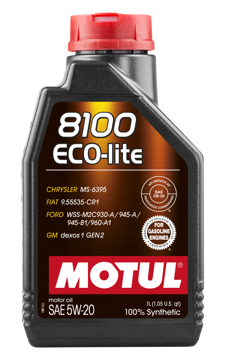 Motul 109102 1L Synthetic Engine Oil 8100 5W20 ECO-LITE