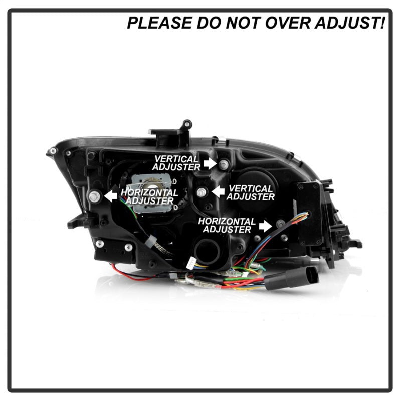 Spyder 5087621 fits Audi 12-15 TT AFS Model Only Projector Headlights BK PRO-YD