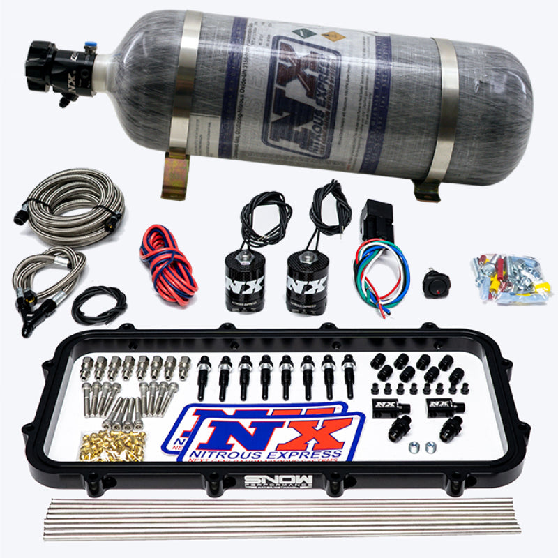 Nitrous Express 20963-12 Holley Hi-fits Ram Dry Direct Port Plate Nitrous System