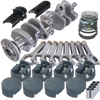 Eagle 12077060 fits Chevy 350 3.750in Crank 6.000in H-Beam 11cc Dome 4.060in Pistons Rotating Assembly