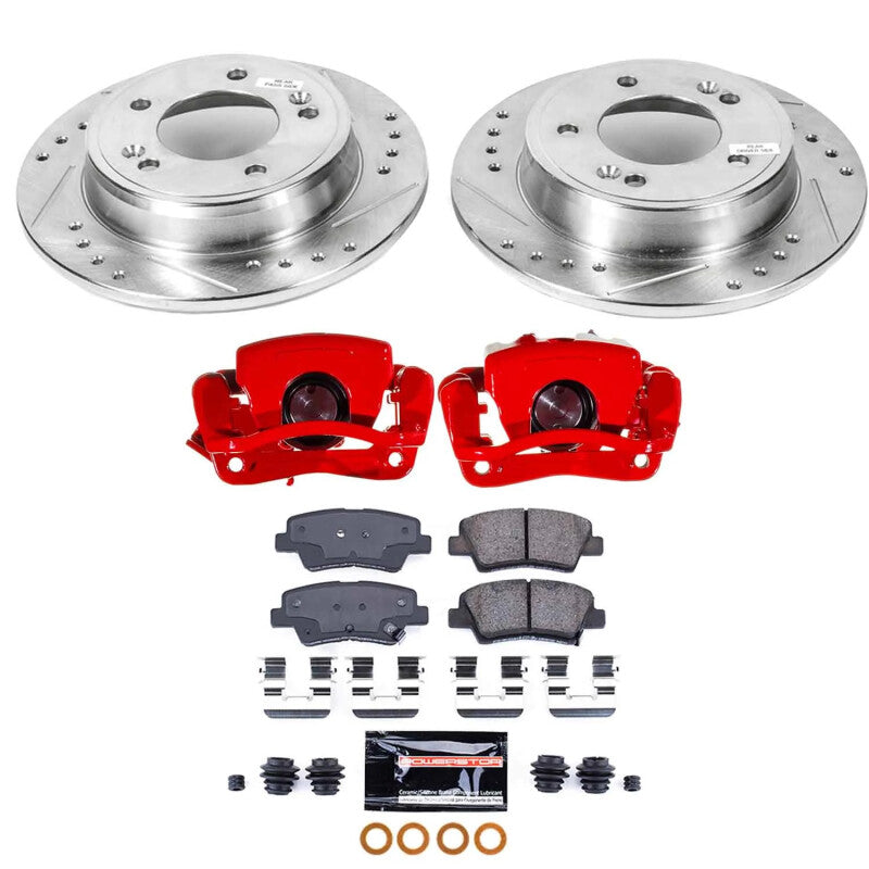 Power Stop KC6502 13 fits Hyundai Elantra GT Rear Z23 Evolution Kit w/Calipers