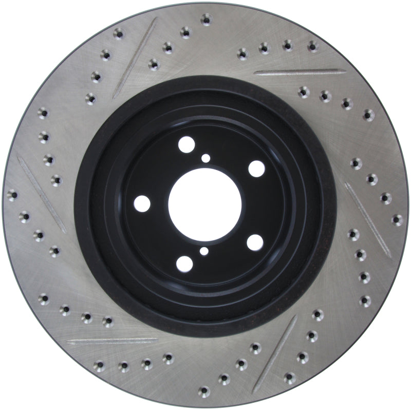 Stoptech 127.47021L Slotted & Drilled Sport Brake Rotor