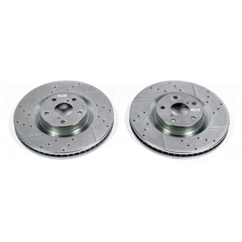 PowerStop fits Lexus 16-17 GS200t Front Evolution Drilled & Slotted Rotors -