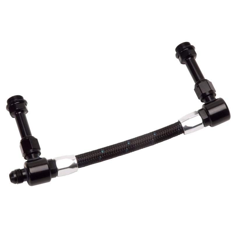 Russell 641153 Performance -8 AN to -8 AN ProClassic Holley 4150 Dual Inlet Carb Kit (Black/Silver)