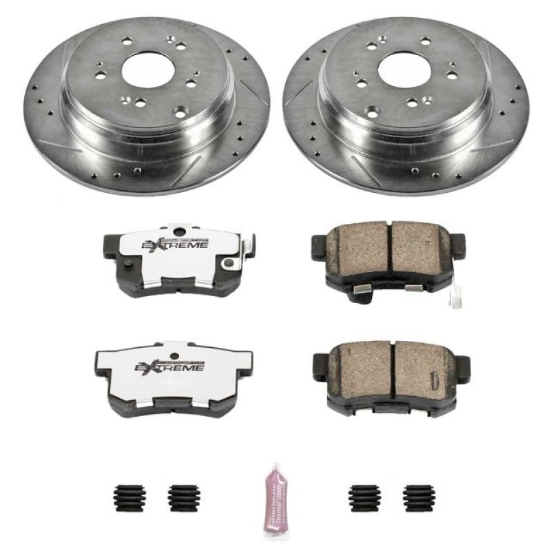 PowerStop K3098-26 07-09 fits Acura RDX Rear Z26 Street Warrior Brake Kit