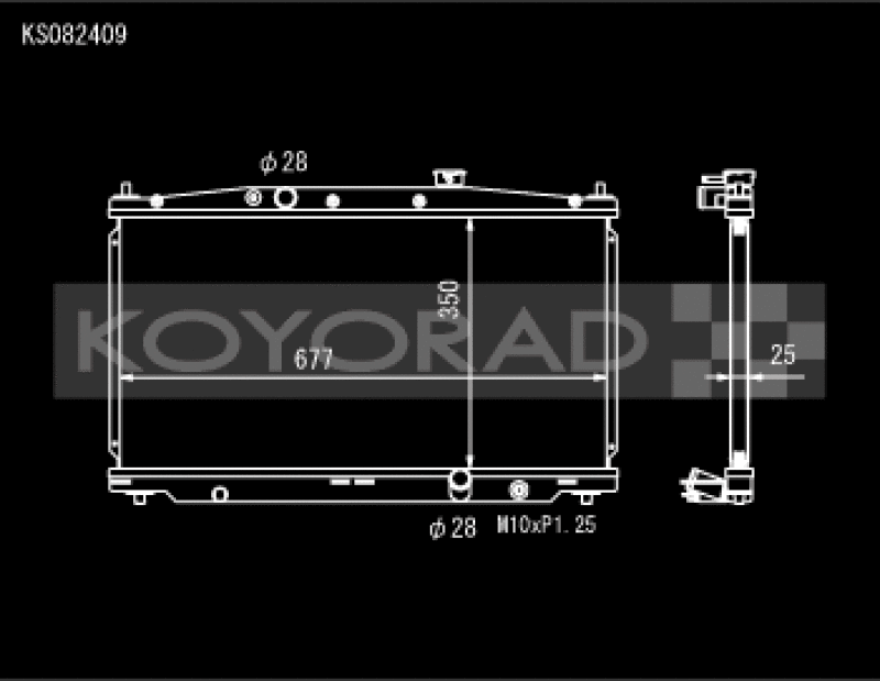 Koyo 11-16 Honda CR-Z 1.5L Hybrid (MT) / 09-14 Honda Fit (MT) Radiator