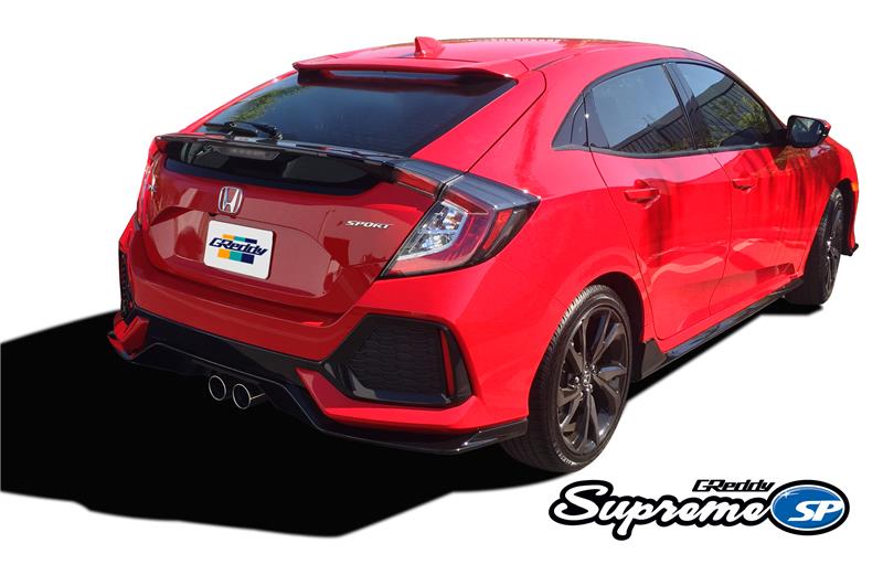 GReddy 10158212 2017+ fits Honda Civic Sport Hatchback 76mm Supreme SP Cat-Back