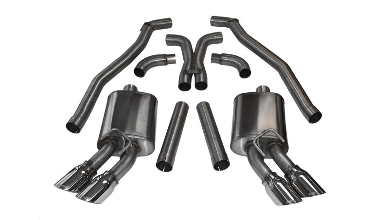 CORSA Performance 14971 Corsa 2012-2015 fits Chevrolet Camaro Coupe ZL1 6.2L V8 Polished Sport Cat-Back + XO Exhaust