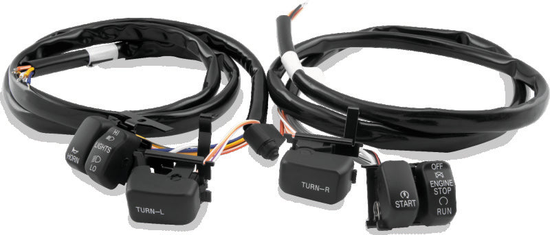 Twin Power 482653 96-06 Big Twin and XL Black Handlebar Switch Kit
