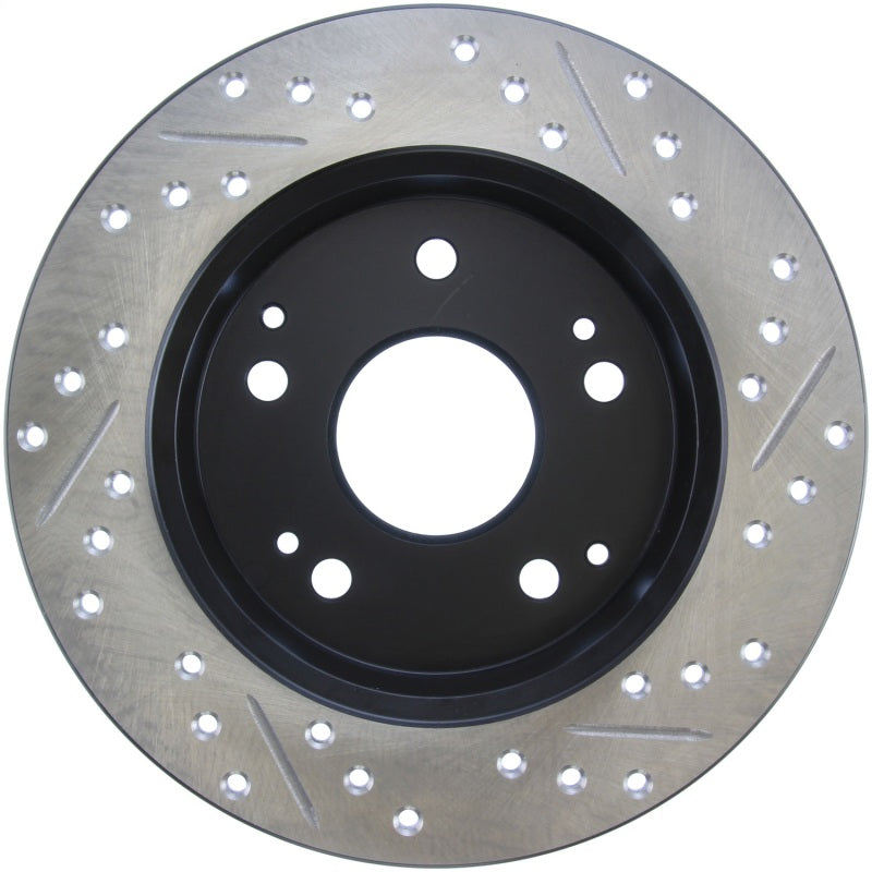 Stoptech 127.40042R 02-06 fits Acura RSX Incl. Type S / 97-01 Integra Type R Slotted & Drilled Right Rear Rotor