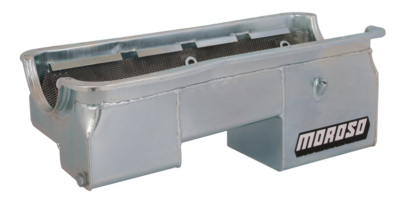 Moroso 20625 fits Ford 29-46 40 (w/Rear Sump) Wet Sump 7qt 9in Steel Oil Pan
