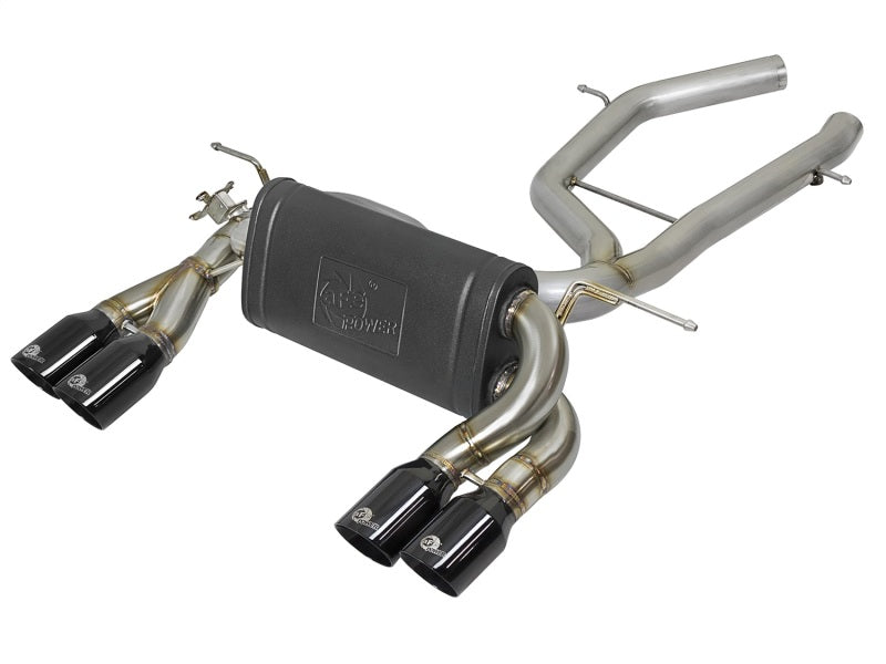 AFE 49-36338-B orce-Xp 2-1/2in SS Axle Back Exhaust w/Black Tips 15+ fits BMW M