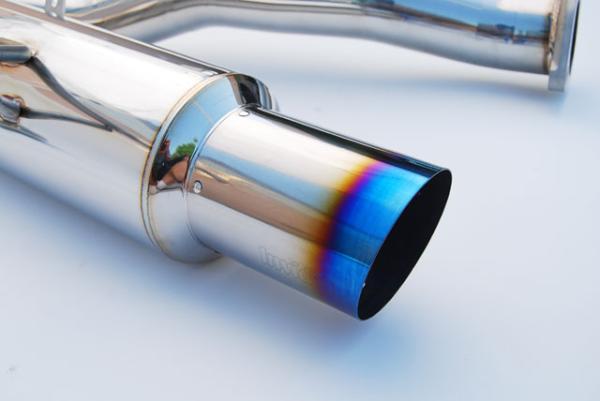 Invidia HS08SW4GST 08-09 WRX Sedan 76mm (101mm tip) RACING Titanium Tip Cat-back