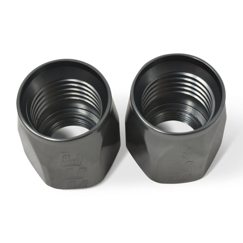 Russell 615521 Hose End Socket -6 AN Polished & Gray Anodized (2 PACK)