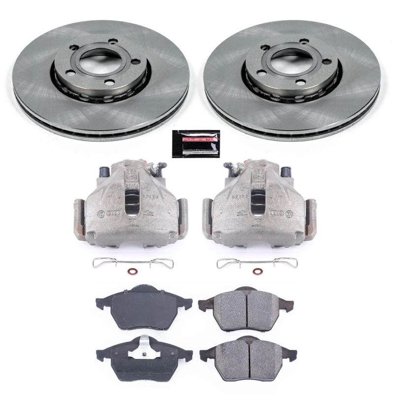 PowerStop KCOE3103 fits Audi 96-98 A4 Front Autospecialty Brake Kit w/Calipers