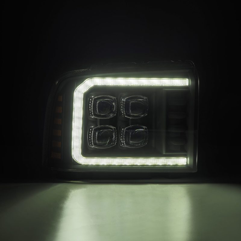AlphaRex 880319 fits Ford 05-07 F250/350/450/550 Super Duty NOVA LED Proj HL Bl