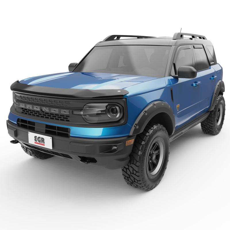 EGR 573565 21-22 fits Ford Bronco 4 Door In-Channel Window Visors - Matte Black (573565)