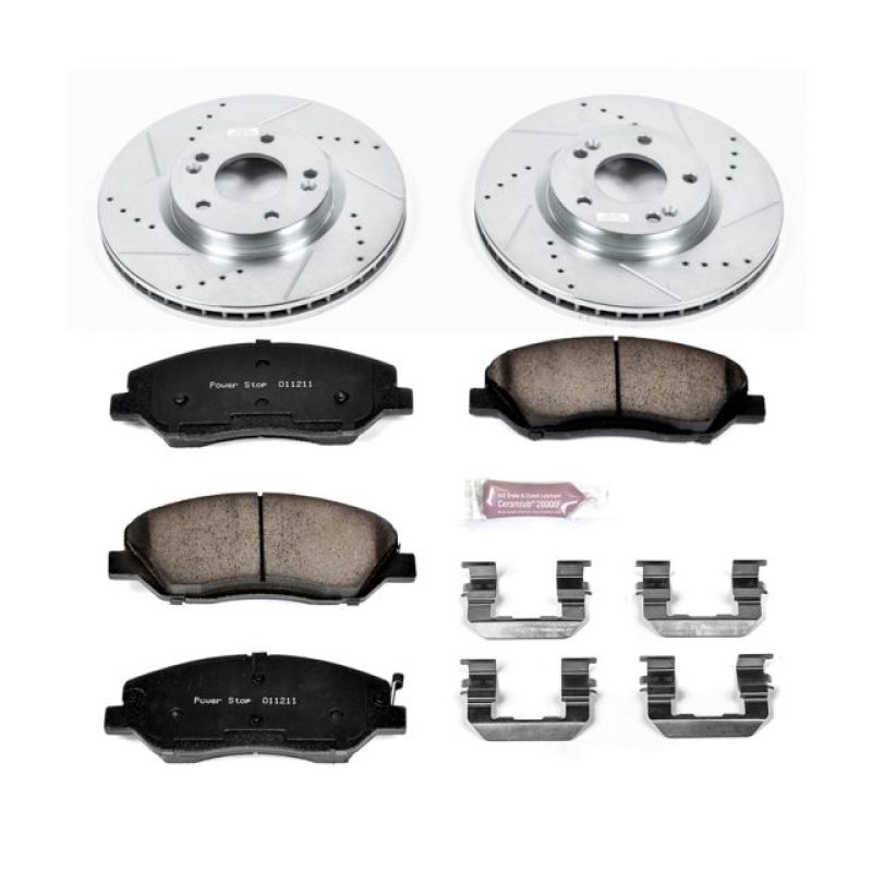 PowerStop K4665 fits Hyundai 07-09 Santa Fe Front Z23 Evolution Sport Brake Kit