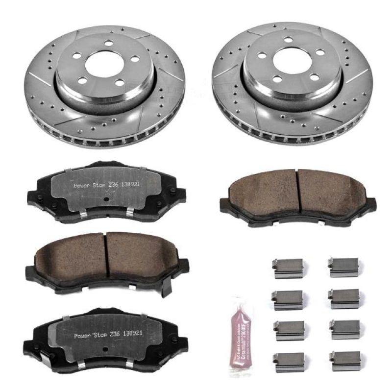PowerStop K1631-36 07-11 fits Dodge Nitro Front Z36 Truck & Tow Brake Kit