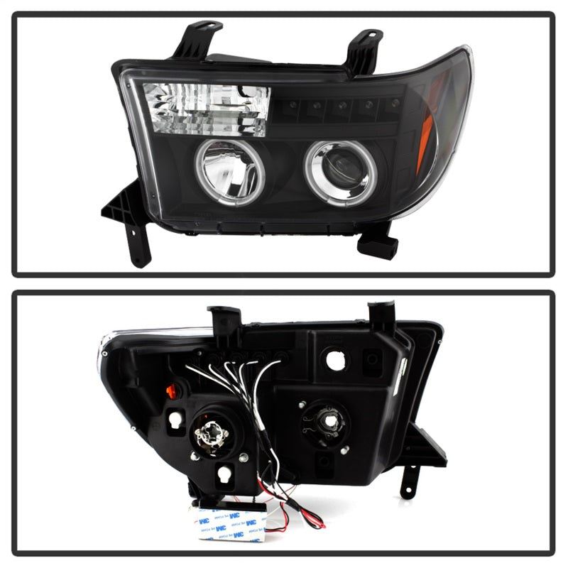 Spyder 5030306 fits Toyota 07-13 Tundra Projector Headlights CCFL Halo LED Blk