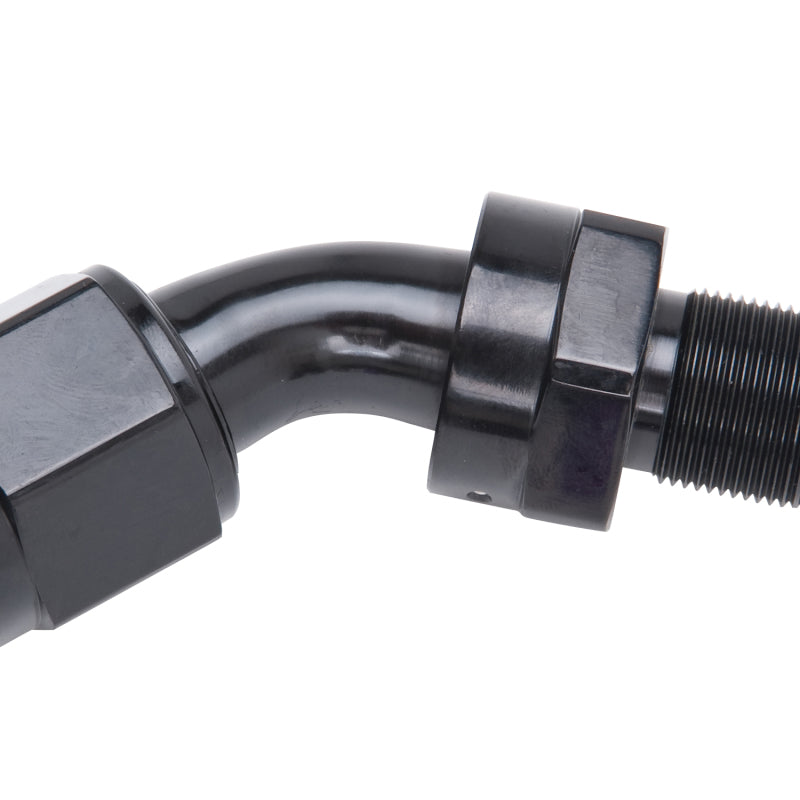 Russell 615103 Performance -8 AN 45 Degree Hose End Without Socket - Polished and Black
