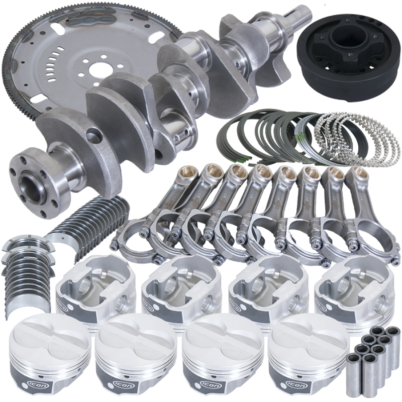 Eagle B16351LA030 fits Ford 302 3.250in Crank 5.400in I-Beam Rods 4.030in Pistons 164 Tooth FP Balanced Assembly