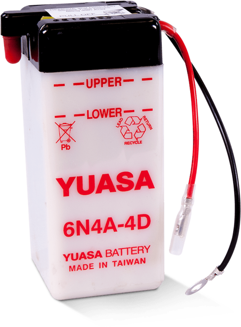 Yuasa YUAM26A4B 6N4A-4D Conventional 6 Volt Battery