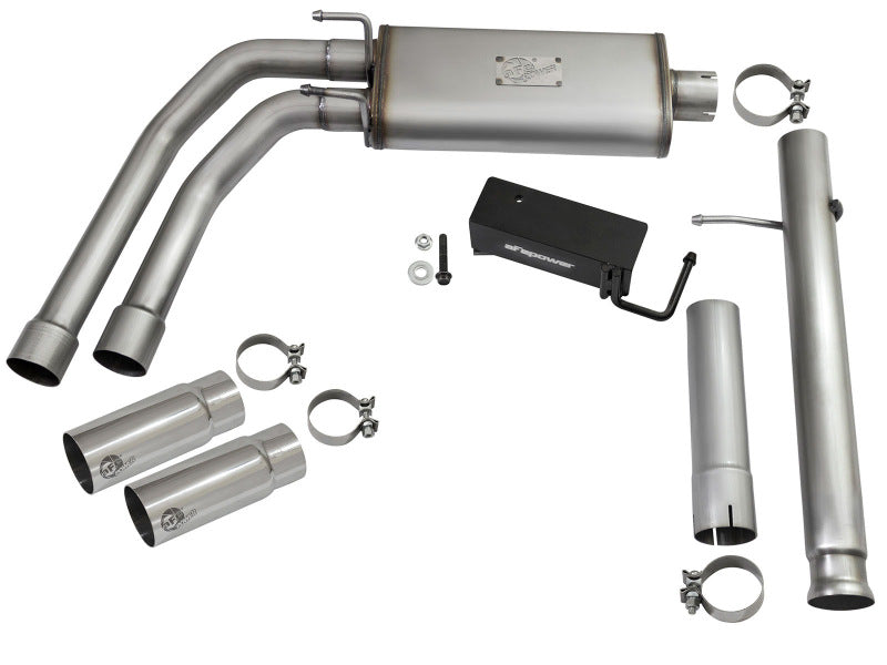 AFE 49-44062-P Series CB 3in Middle Side Exit SS Exht w/Polish Tips 09-16 fits