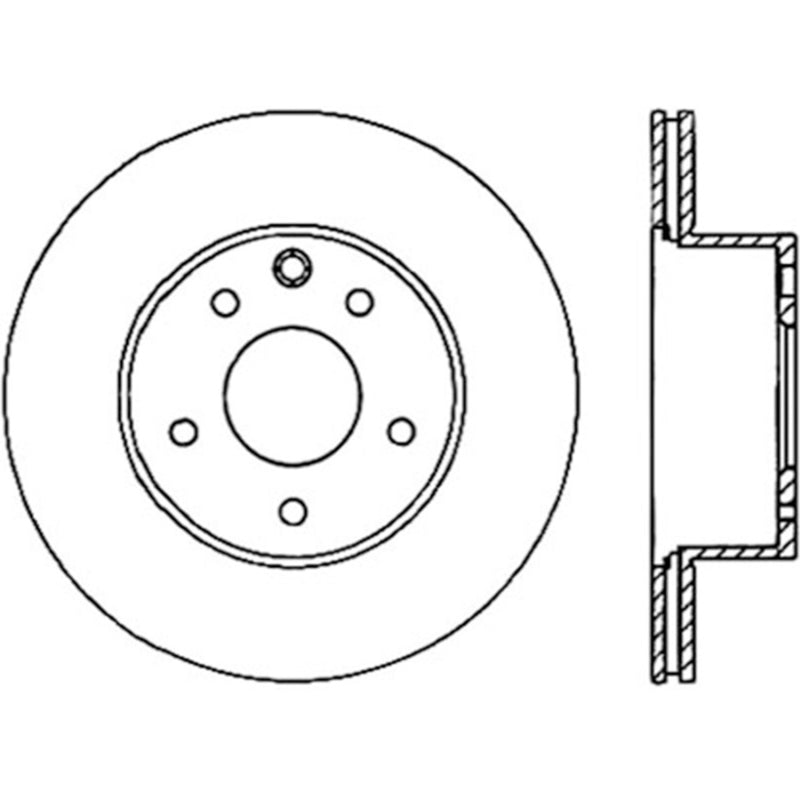 Stoptech 126.42088CSR Power Slot 06-07 350Z / 05-07 G35 / 06-07 G35X SportStop CRYO Slotted Rear Right Rotor