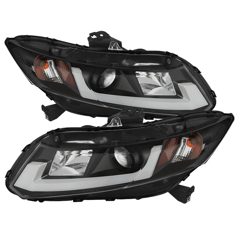 Spyder 5076519 fits Honda 12-14 Civic (Excl. 2014 Coupe) Projector Headlights L