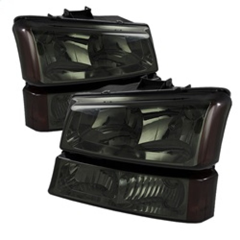 5064523 Xtune fits Chevy 03-06 Silverado 2500HD Crystal Headlights w/ Amber Li