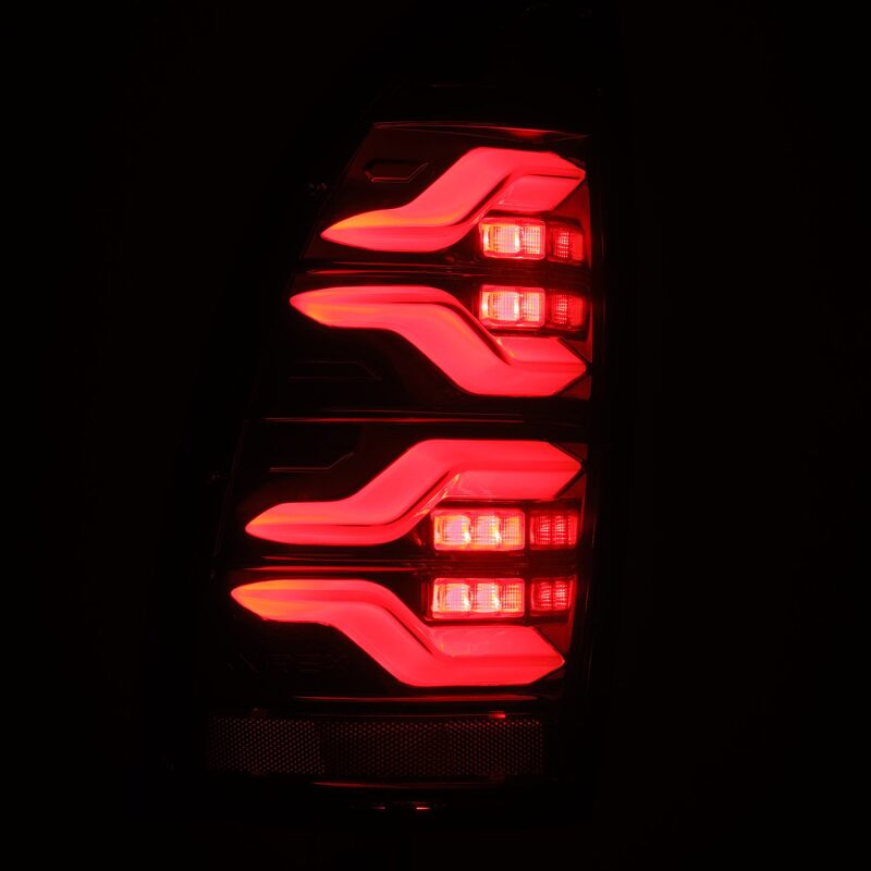AlphaRex 680050 05-15 fits Toyota Tacoma LUXX LED Taillights Alpha Blk w/Acti