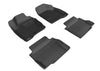 3D MAXpider 19-24 fits GMC Sierra Kagu 1st & 2nd Row Floormats - Black