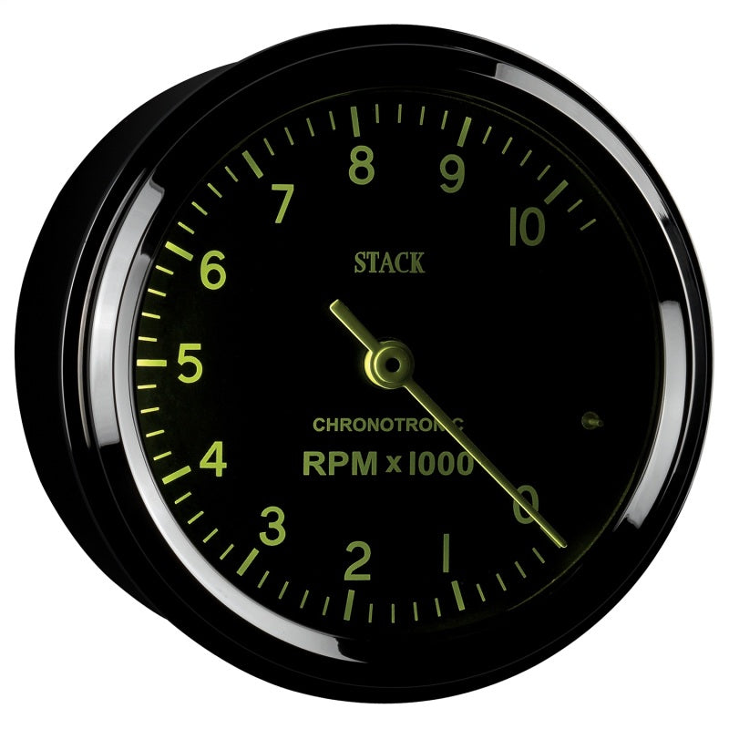 AutoMeter ST901096 Chronocentric Tachometer - 80mm Blk - 0-10K RPM