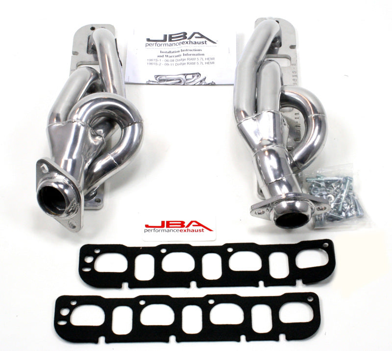 JBA 1961S-2JS fits RAM 5.7L HEMI 1-5/8in Primary Silver Ctd Cat4Ward Header