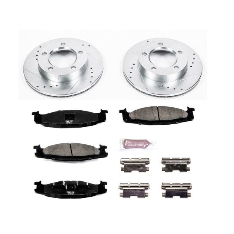 PowerStop K5067 fits Ford 94-96 Bronco Front Z23 Evolution Sport Brake Kit
