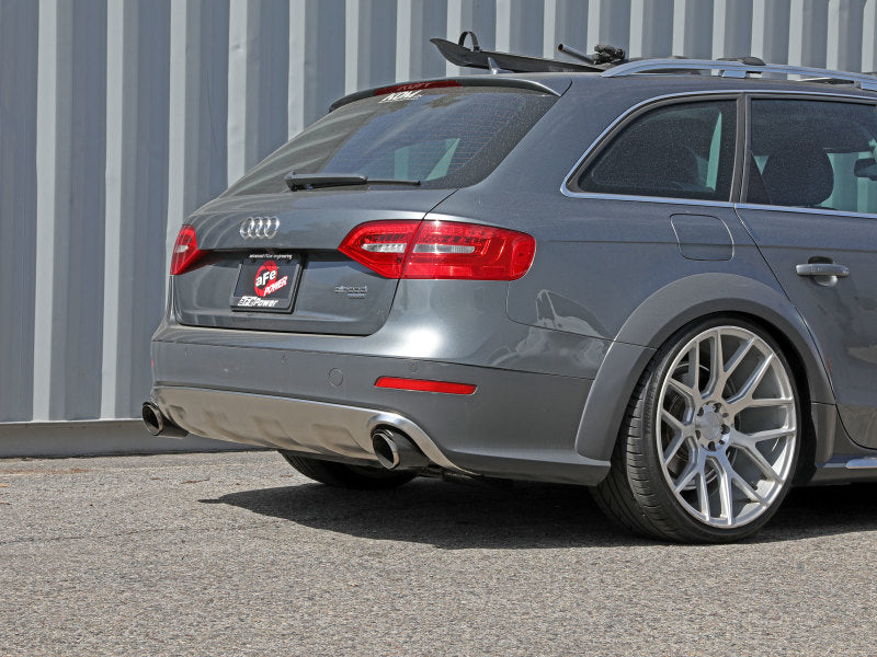 AFE 49-36437-C orce-Xp 13-16 fits Audi Allroad L4 SS Axle-Back Exhaust w/ Carbo