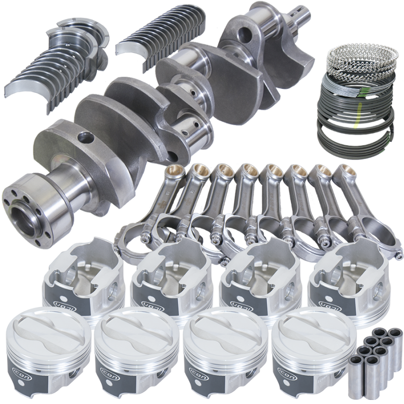 Eagle 13304L060 fits Chevy LT1350 1Pc 3.750in Crank 5.700in I-Beam Rods -18cc 4.060in Pistons Rotating Assembly
