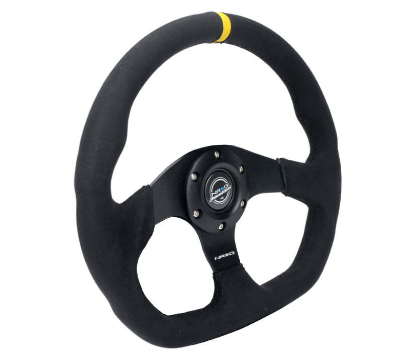 NRG RST-024MB-SA-Y RST-024MB-SA-Y Reinforced Steering Wheel Sport Alcantara