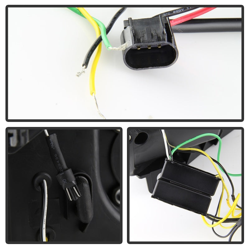 Spyder 5086211 fits Ford 08-10 F-250 Ver 2 Proj Headlight - Switch Back Light B