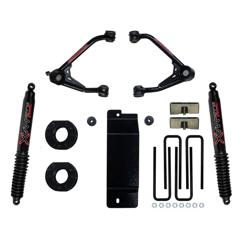 Skyjacker C7350PB 2007-2013 fits GM 1500 4WD 3.5-4in UCA Lift Kit w/Rear Black