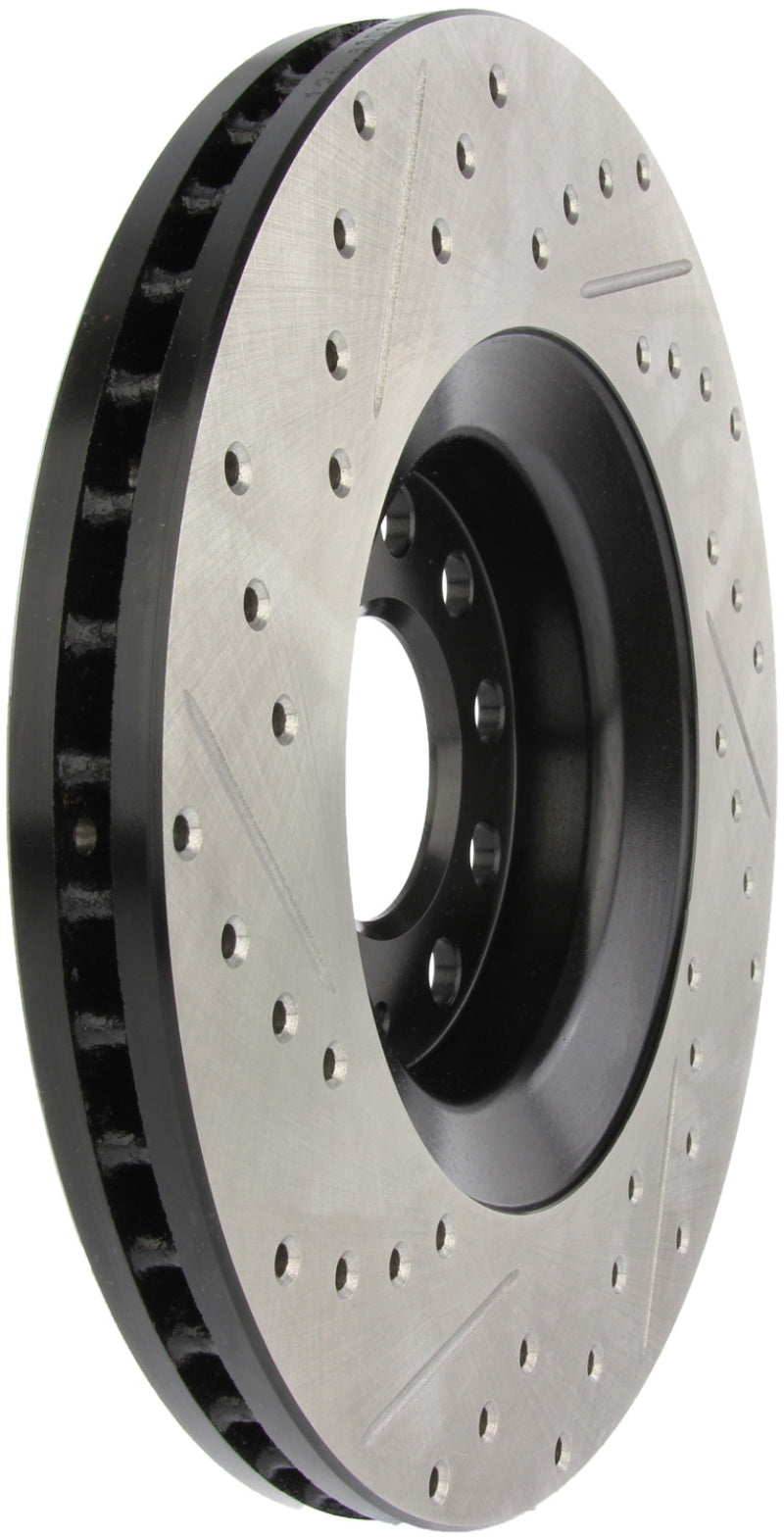 Stoptech 127.33096L 05-06 Audi A4 Quattro/ 02-04 A6 Quattro / 99-02 S4 Front Left Slotted & Drilled Rotor