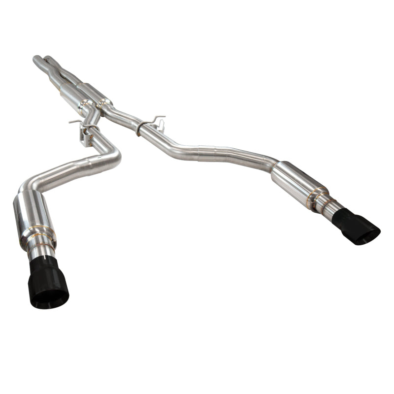 Kooks 31524210 2015+ fits Dodge Charger 3in OEM Style Cat-Back Exhaust w/ 4in Black Slash Cut Tips