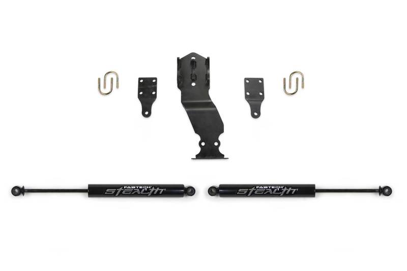 Fabtech FTS22302 fits Ford 17-20 Superduty 4WD Stealth Dual Steering Stabilizer Kit