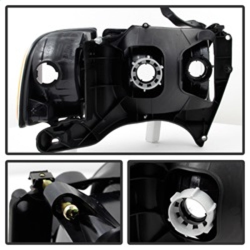 9032172 Xtune fits Dodge 99-20 Ram Sport Model Only 1902 OEM Headlights Smoked