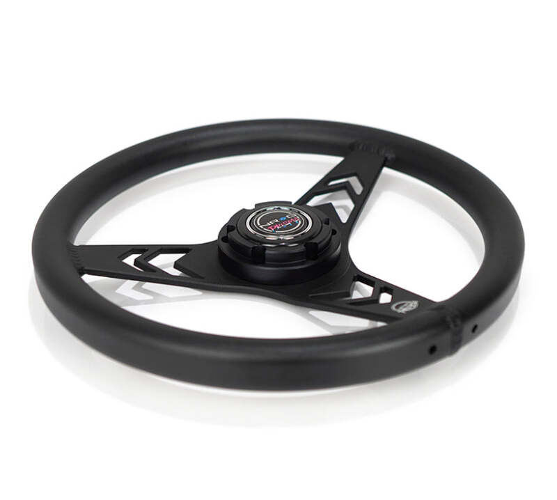 NRG RST-070-BK RST-070-BK Aluminum Steering Wheel 330mm - Arow Cutout -